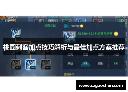 桃园刺客加点技巧解析与最佳加点方案推荐